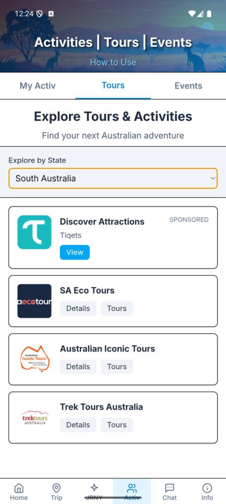 Monoloci toursim companion app - tour directory