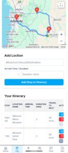 Monoloci toursim companion app - trip planner