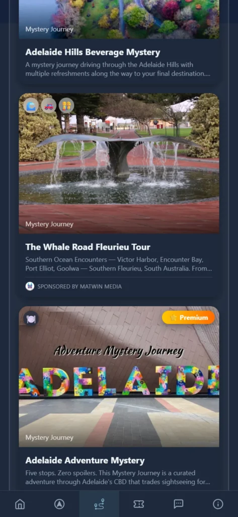mystery journey cards