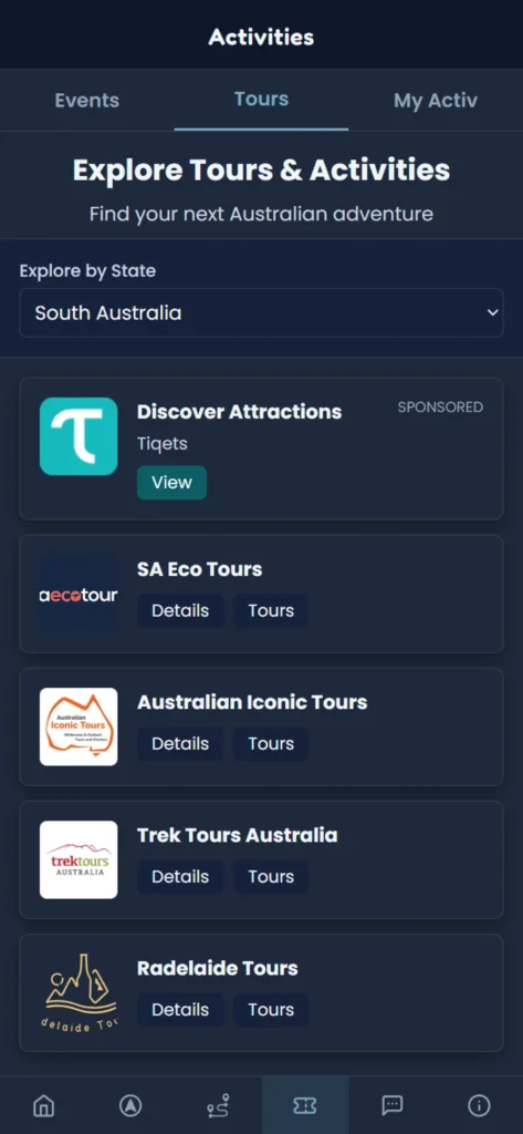 Monoloci toursim companion app - tour directory