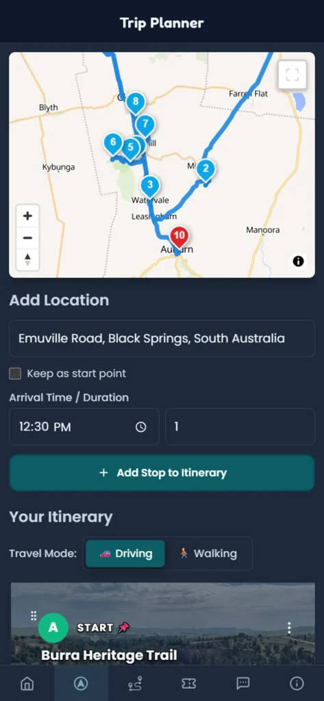 monoloci app trip planner and itinerary builder