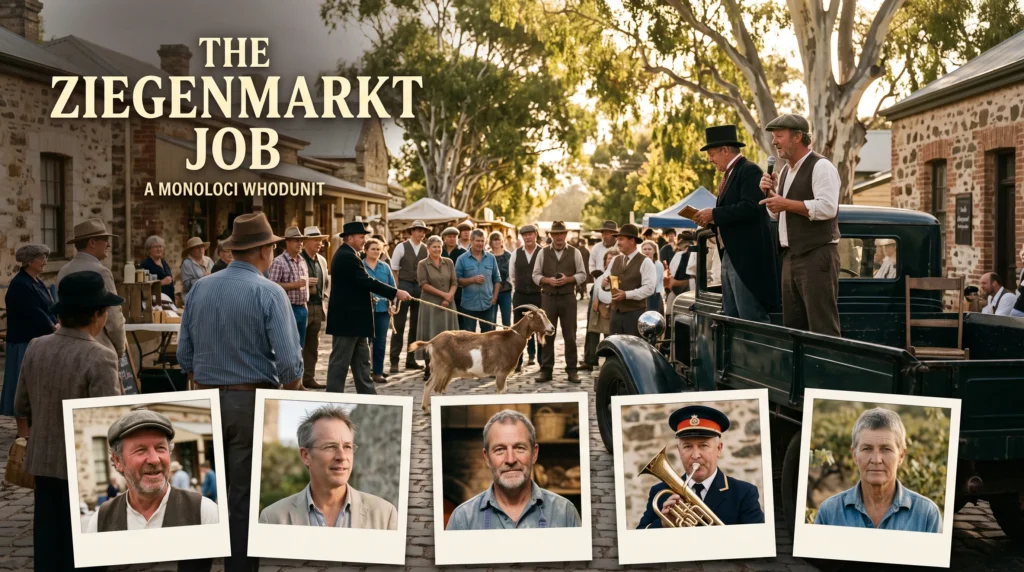 The Ziegenmarkt Job Tanunda Whodunit game