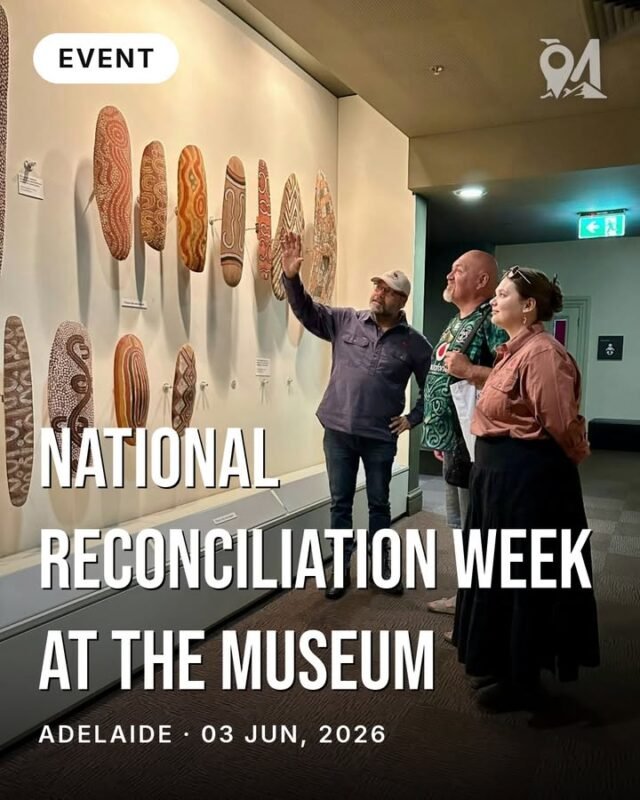 National Reconciliation Week finds its home at the South Australian Museum — one of Adelaide's great cultural institutions, where the relationship between land, people and story has always been central.This year's program brings together cultural tours led by First Nations guides, hands-on family activities, and a newly curated display that invites visitors to pause, reflect and engage with the ongoing journey of reconciliation. Whether you're joining a guided walk through the museum's collections or exploring with the kids, there's a genuine sense of shared learning here.📅 03 Jun, 2026
📍 AdelaideFind this and every event happening across SA on monoloci.app.Monoloci also available on the App Store and Google Play.#visitsa #seesa #monoloci #reconciliationweek #adelaideevents