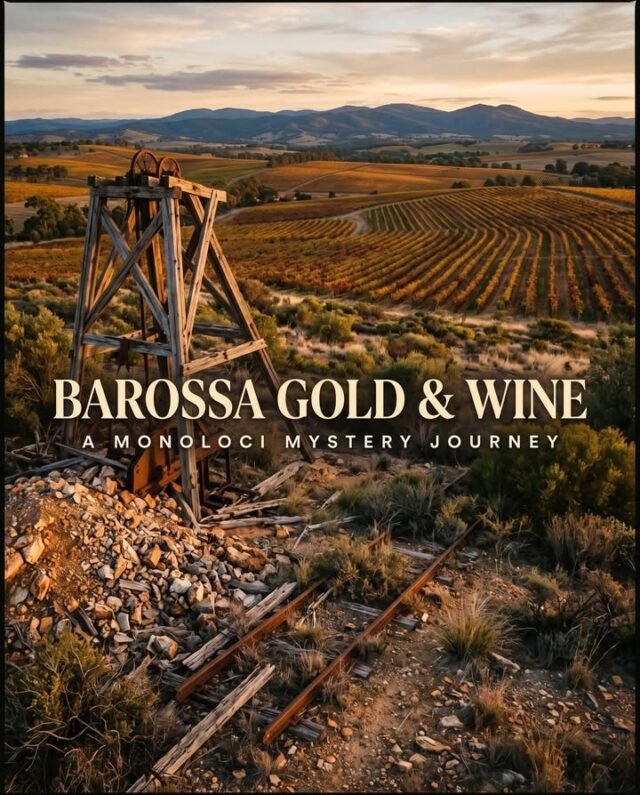 Imagine standing in scrub where four thousand people once dug for gold — then vanished within months.In 1868, gold turned up south of the Barossa. Thirty years later a syndicate raised sixteen thousand pounds and built a crushing battery. The first crush produced seventy-four ounces total. By January it was over.This full-day driving mystery follows that vanished fortune through seven stops. You'll whisper across a curved wall and be heard a hundred and forty metres away, and finish at the only cellar on earth releasing a hundred-year-old wine every year — a barrel set aside annually since 1878.The gold never made anyone here rich. Come find out what did.🎧 Includes audio narration guiding you between stops.Save this one for your next Barossa day trip.📍 Barossa Valley#visitsa #seesa #monoloci #barossavalley #mysteryjourney